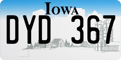 IA license plate DYD367