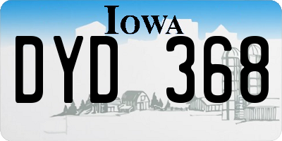 IA license plate DYD368