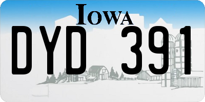 IA license plate DYD391