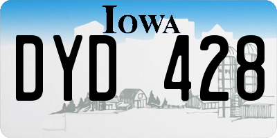 IA license plate DYD428