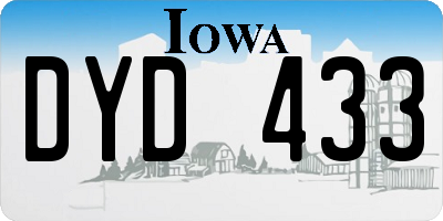 IA license plate DYD433