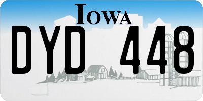IA license plate DYD448