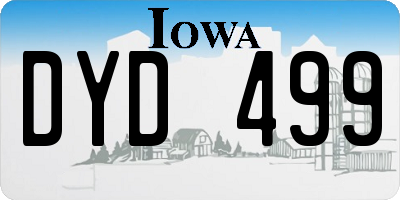 IA license plate DYD499