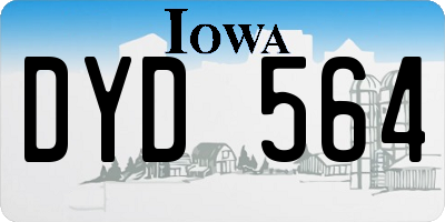 IA license plate DYD564