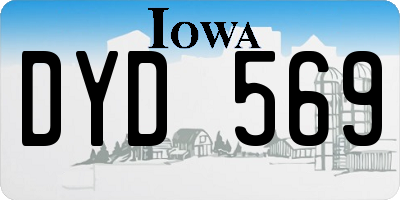 IA license plate DYD569