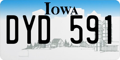 IA license plate DYD591
