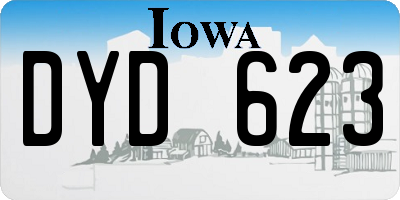 IA license plate DYD623