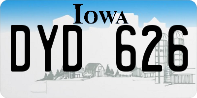 IA license plate DYD626