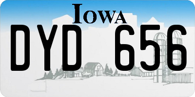 IA license plate DYD656