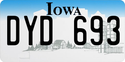 IA license plate DYD693