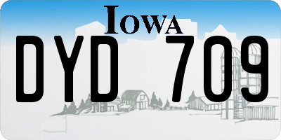 IA license plate DYD709