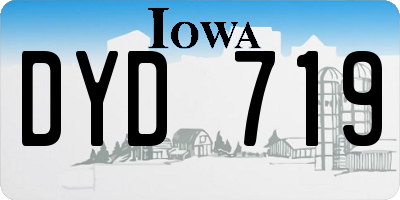 IA license plate DYD719