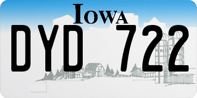 IA license plate DYD722