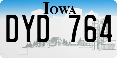 IA license plate DYD764