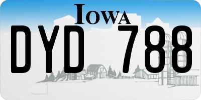 IA license plate DYD788