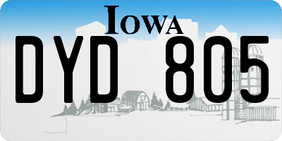 IA license plate DYD805