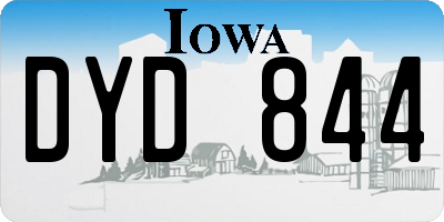IA license plate DYD844
