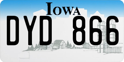 IA license plate DYD866