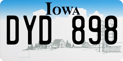 IA license plate DYD898