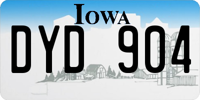 IA license plate DYD904