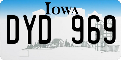 IA license plate DYD969