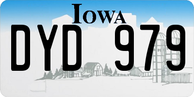 IA license plate DYD979