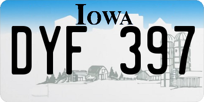 IA license plate DYF397