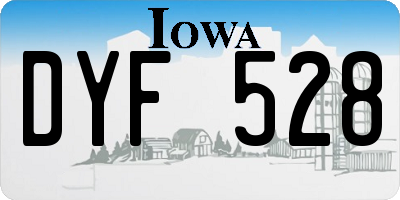 IA license plate DYF528