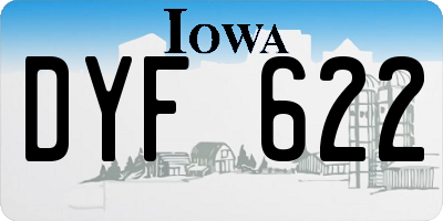 IA license plate DYF622