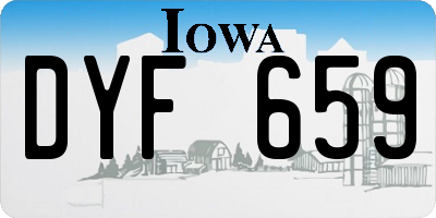 IA license plate DYF659