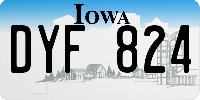 IA license plate DYF824