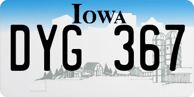 IA license plate DYG367