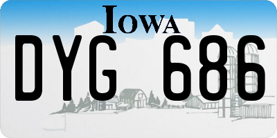 IA license plate DYG686