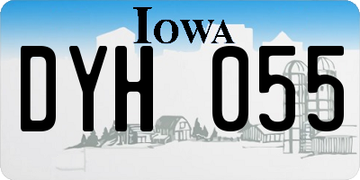 IA license plate DYH055