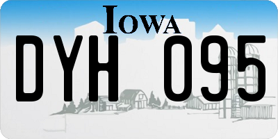 IA license plate DYH095