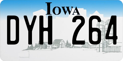 IA license plate DYH264