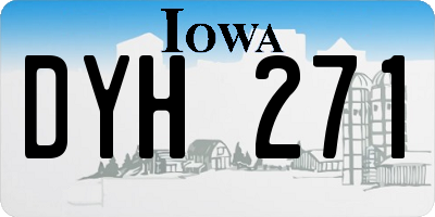 IA license plate DYH271