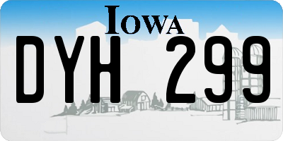 IA license plate DYH299