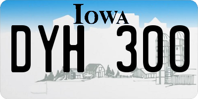 IA license plate DYH300