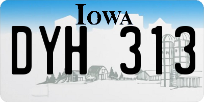 IA license plate DYH313