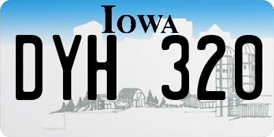 IA license plate DYH320