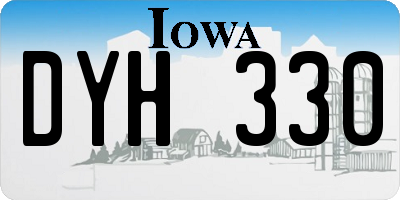 IA license plate DYH330