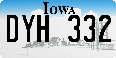IA license plate DYH332
