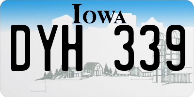IA license plate DYH339