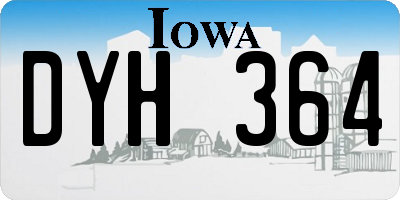 IA license plate DYH364