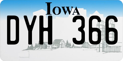 IA license plate DYH366