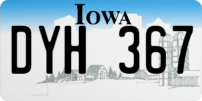 IA license plate DYH367