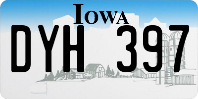 IA license plate DYH397