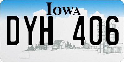 IA license plate DYH406