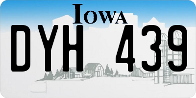 IA license plate DYH439